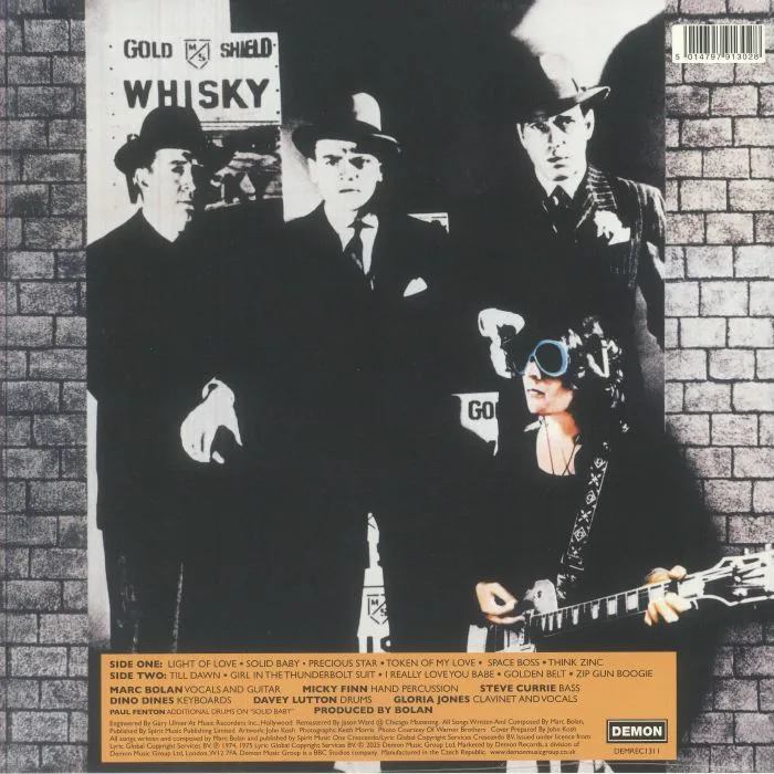 Back cover — T REX — Bolan's Zip Gun (50th Anniversary Edition) (National Album Day 2025)