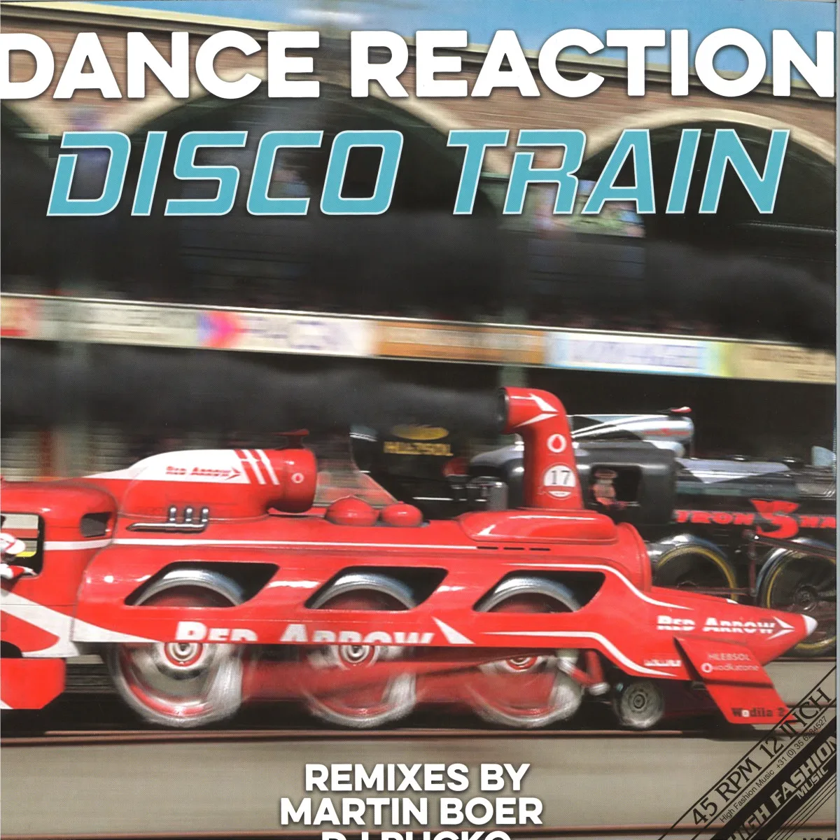 Front cover — Dance Reaction — DISCO TRAIN