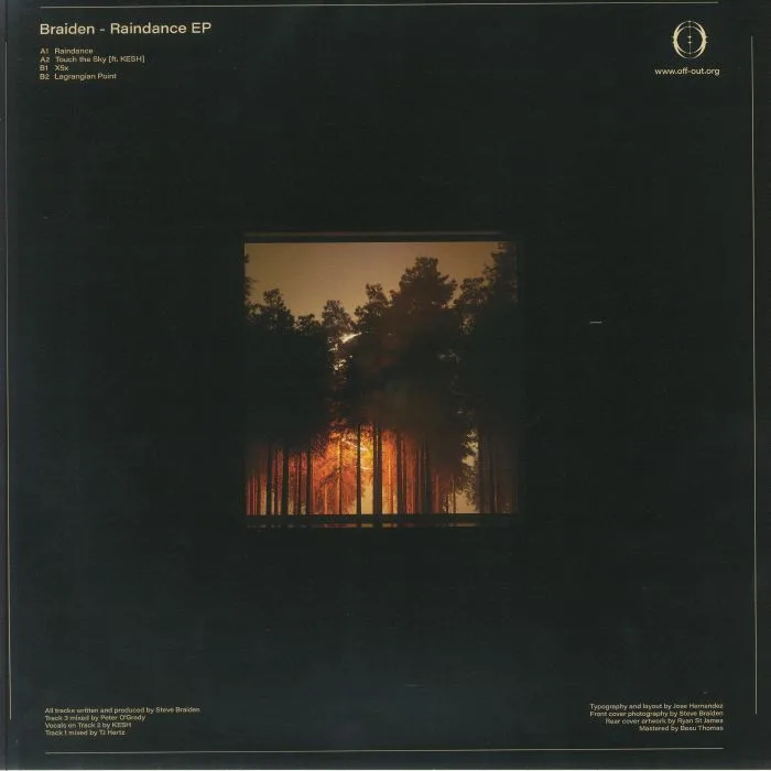 Back cover — BRAIDEN — Raindance EP