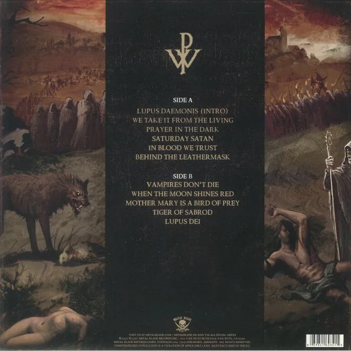 Back cover — POWERWOLF — Lupus Dei (15th Anniversary Edition)