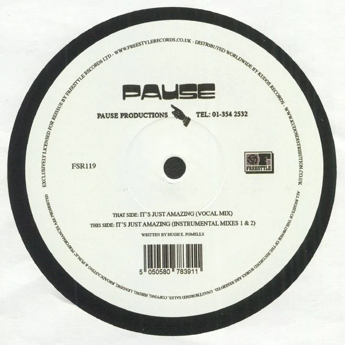 Back cover — PAUSE — It's Just Amazing