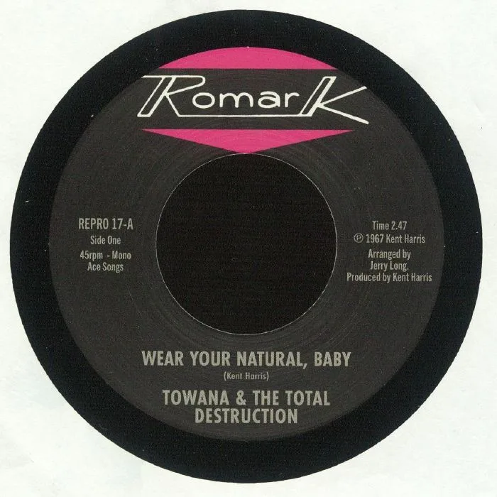 Лицевая сторона обложки — TOWANA & THE TOTAL DESTRUCTION / TY KARIM — Wear Your Natural Baby