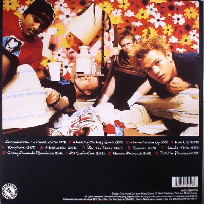 Back cover — SUM 41 — All Killer No Filler (reissue)