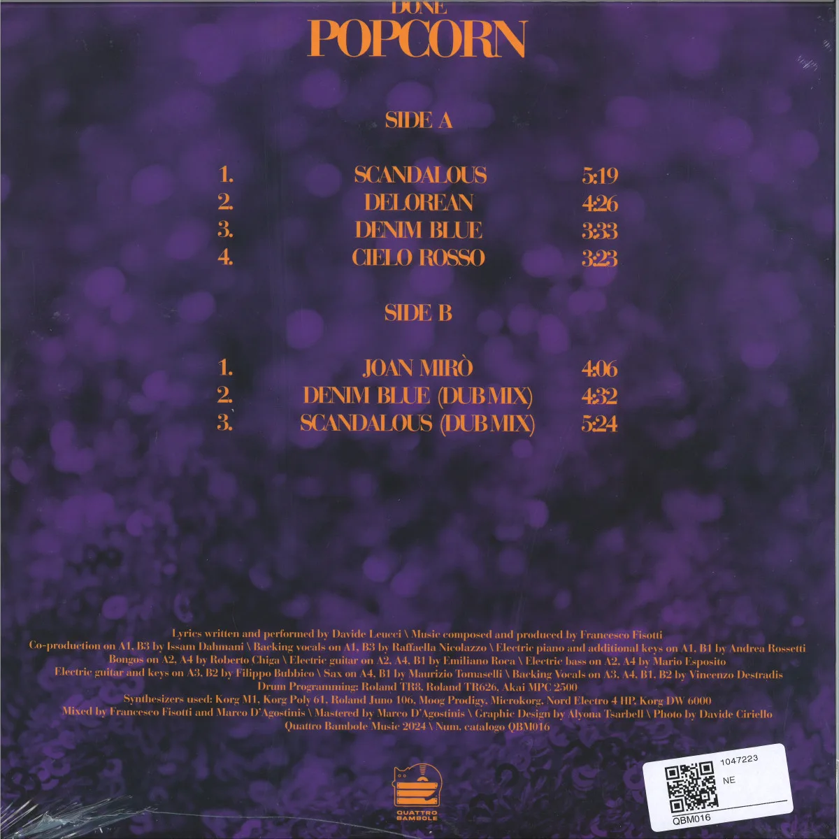 Back cover — Done — Popcorn