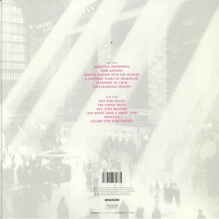 Back cover — FAIRGROUND ATTRACTION — Beautiful Happening
