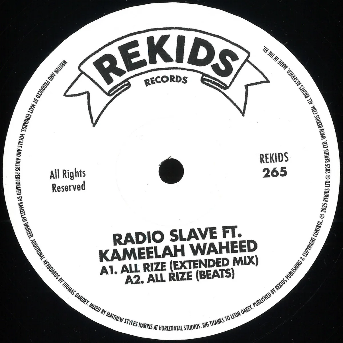 Radio Slave ft. Kameelah Waheed — All Rize