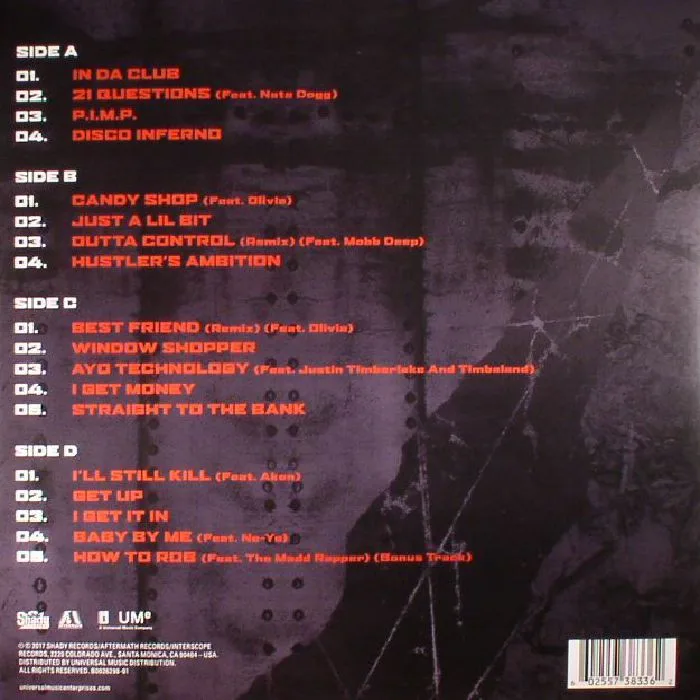 Back cover — 50 CENT — Best Of 50 Cent
