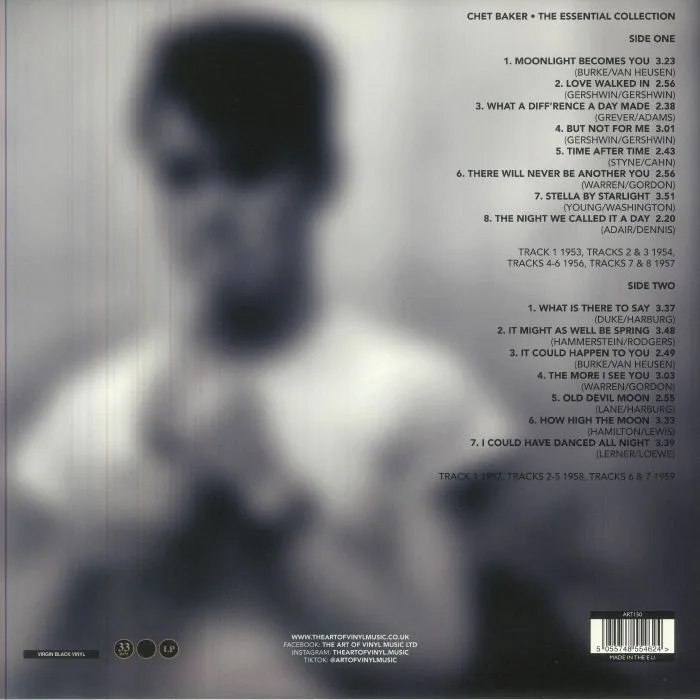 Обратная сторона обложки — Chet BAKER — The Essential Collection