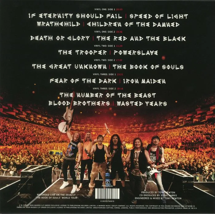 Обратная сторона обложки — IRON MAIDEN — The Book Of Souls: Live Chapter