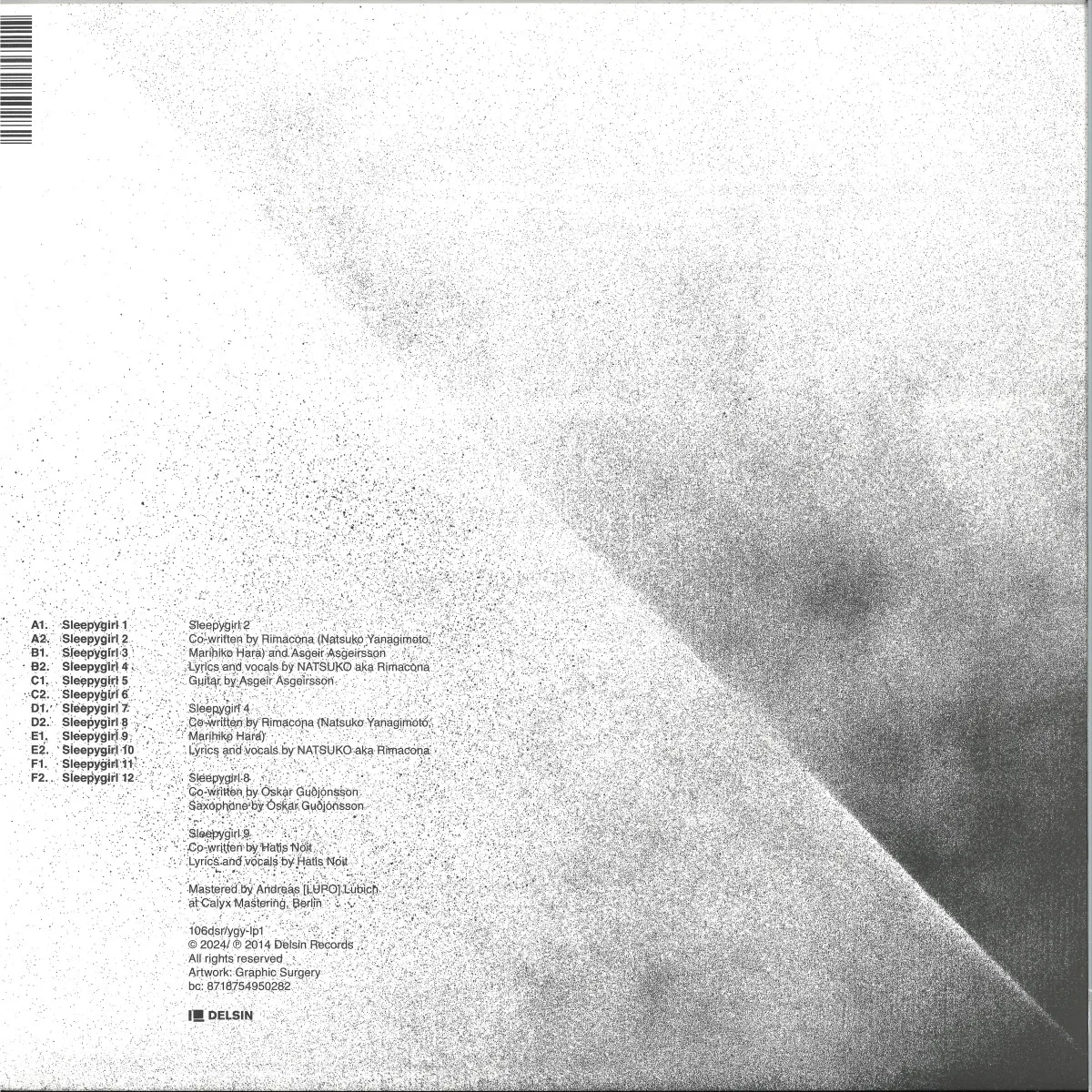 Back cover — Yagya — Sleepy Girls LP 3x12"