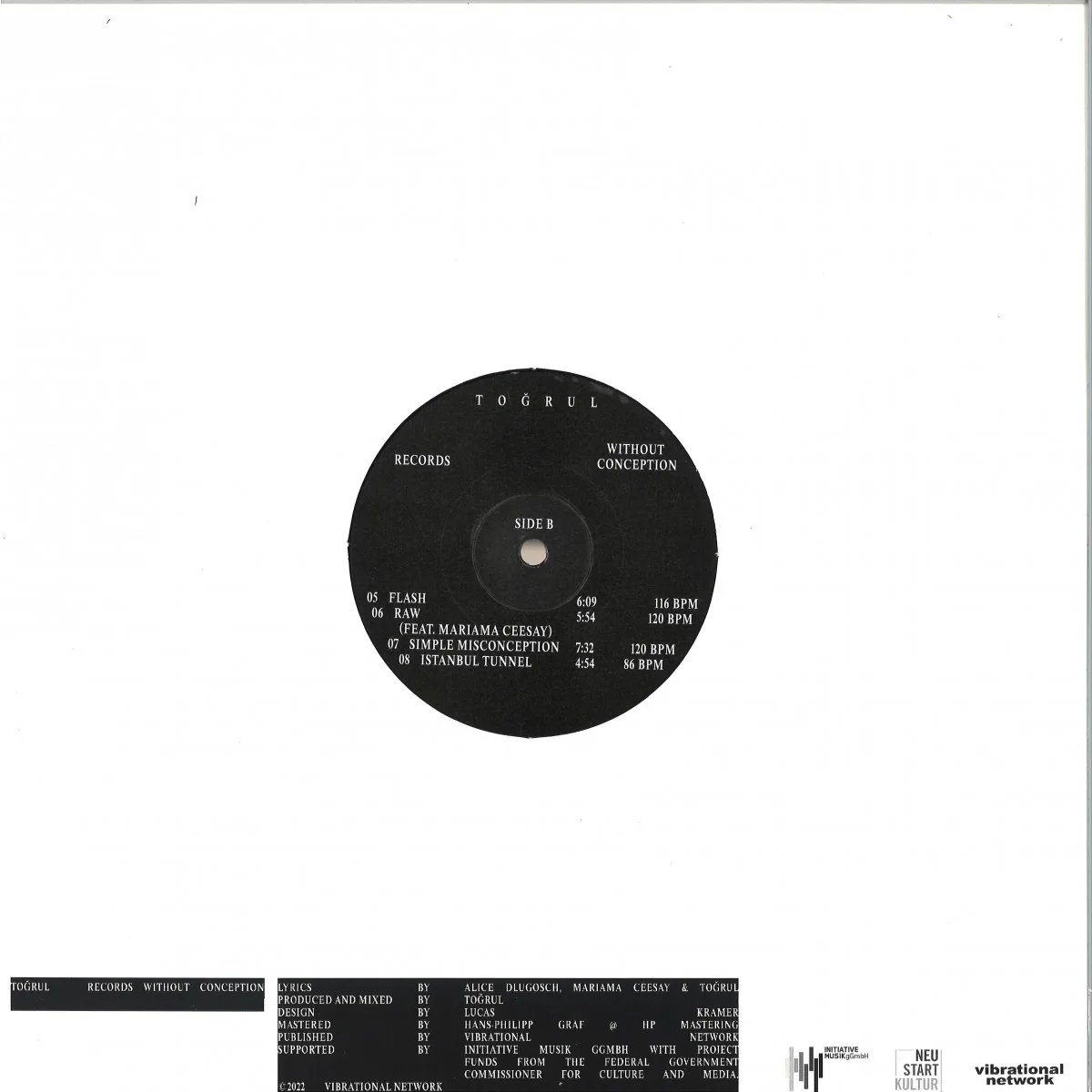 Обратная сторона обложки — Toğrul — Records Without Conception