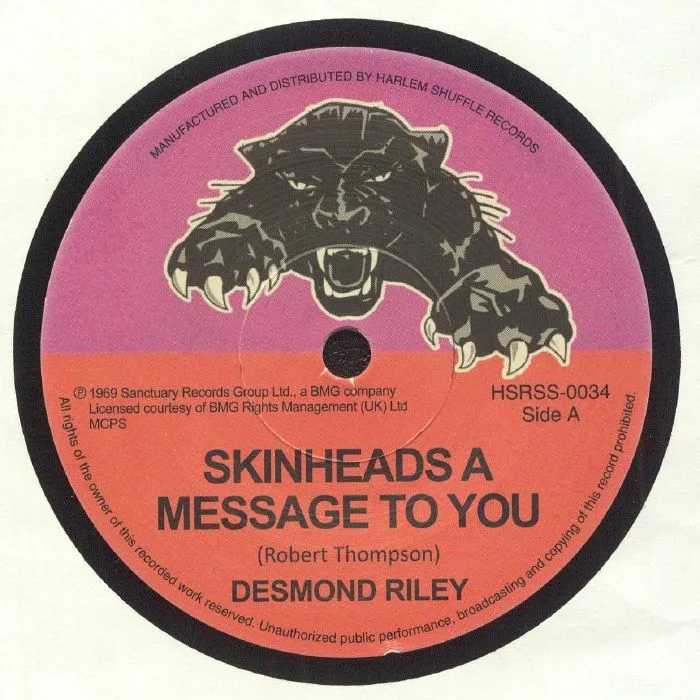 Desmond RILEY — Skinheads A Message To You