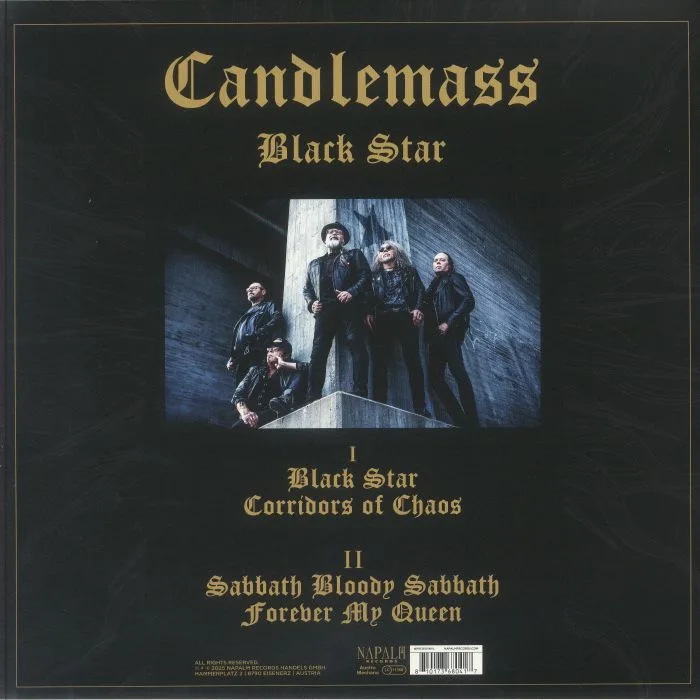 Обратная сторона обложки — CANDLEMASS — Black Star