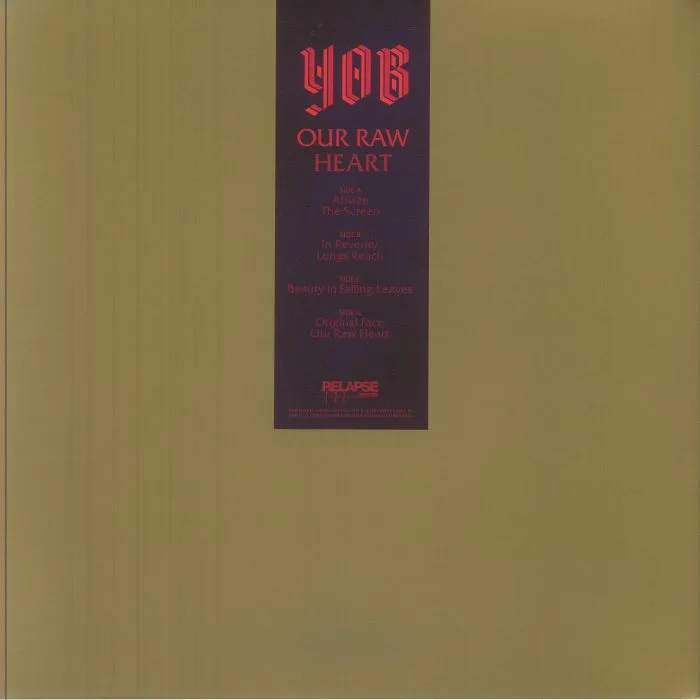 Обратная сторона обложки — YOB — Our Raw Heart