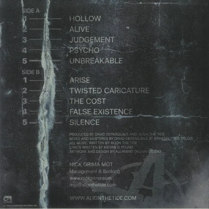 Обратная сторона обложки — ALIGN THE TIDE — Hollow