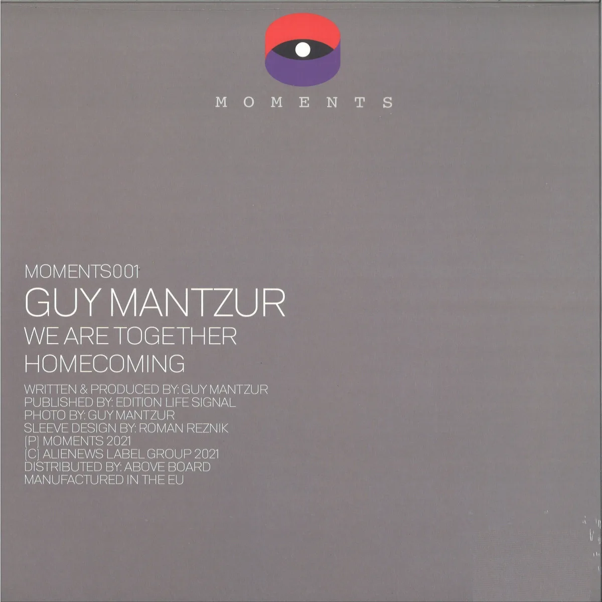 Back cover — Guy Mantzur — We are Together / Homecoming