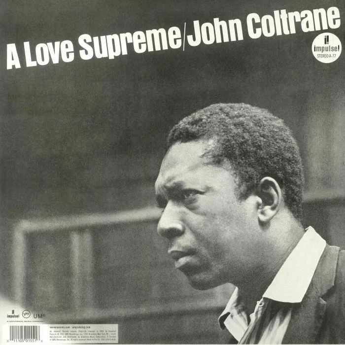 Обратная сторона обложки — John COLTRANE — A Love Supreme (reissue) (B-STOCK)
