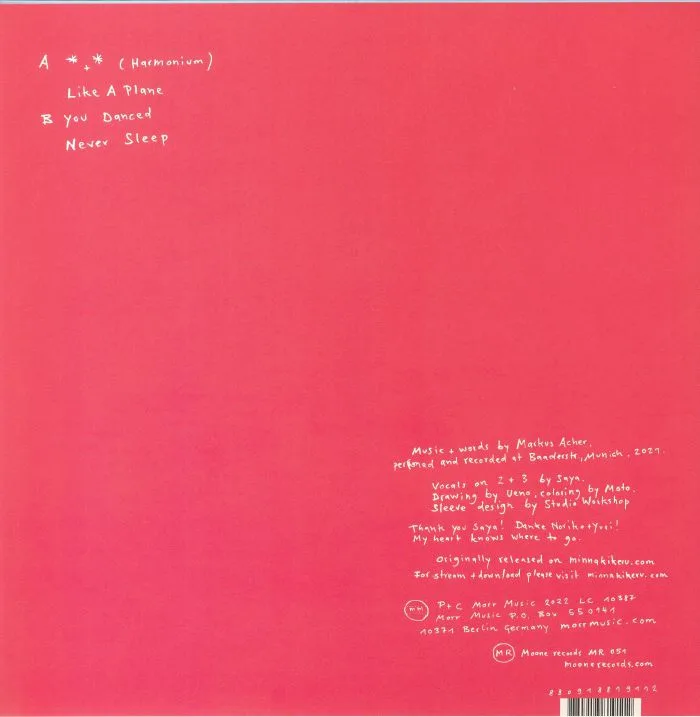 Back cover — Markus ACHER — Like A Plane