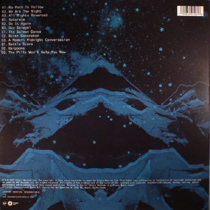 Обратная сторона обложки — The CHEMICAL BROTHERS — We Are The Night (remastered)