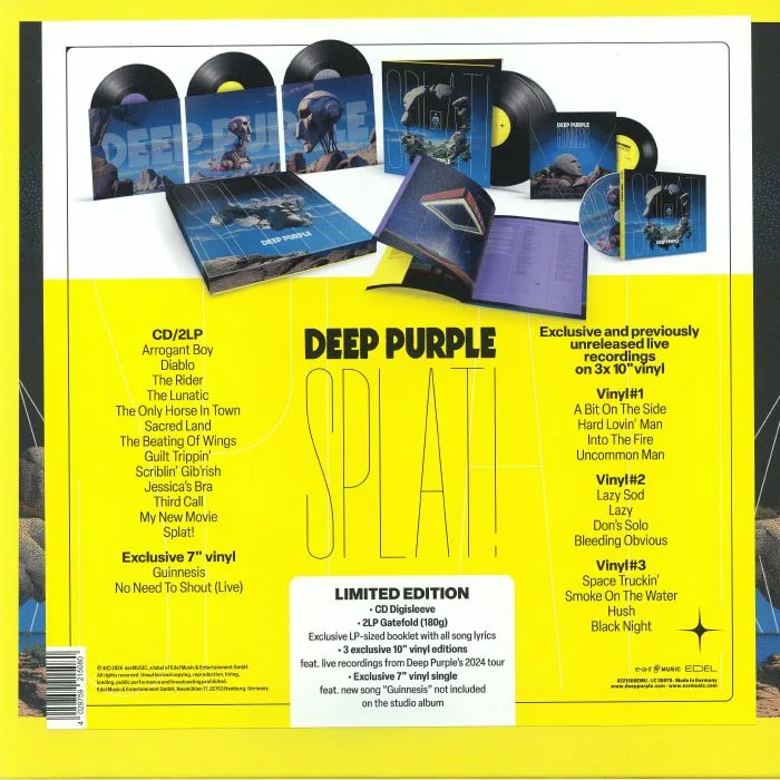 Обратная сторона обложки — DEEP PURPLE — Splat!