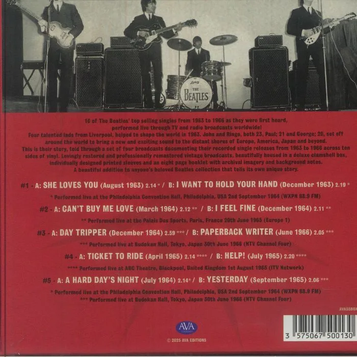 Обратная сторона обложки — The BEATLES — Live Singles Collection (mono)