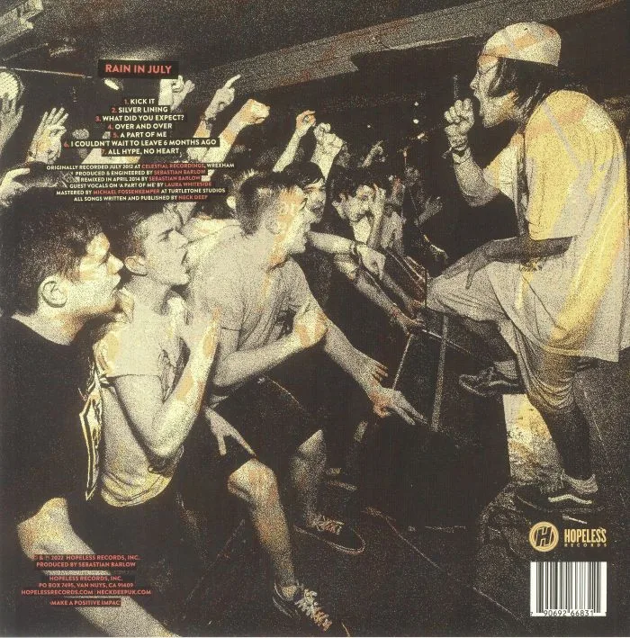 Back cover — NECK DEEP — Rain In July (10th Anniversary Edition)