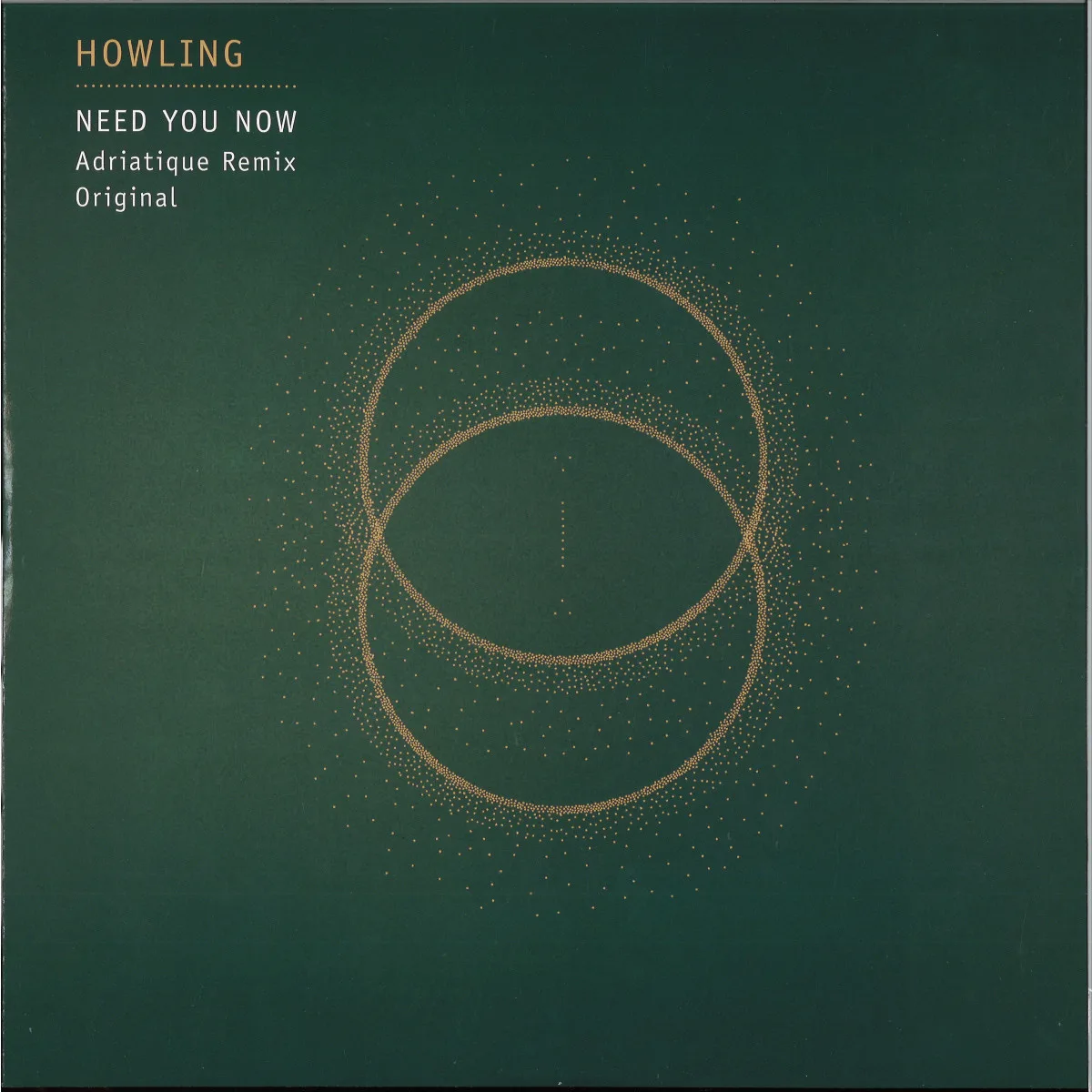 Лицевая сторона обложки — Howling — Need You Now