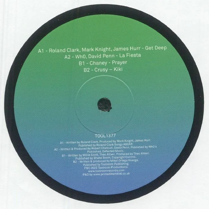 Обратная сторона обложки — Roland CLARK / MARK KNIGHT / DAVID PENN / JAMES HURR — Toolroom Sampler Vol 20