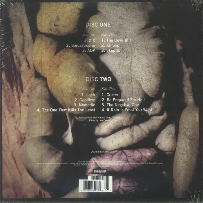 Back cover — SLIPKNOT — 5: The Gray Chapter (reissue)