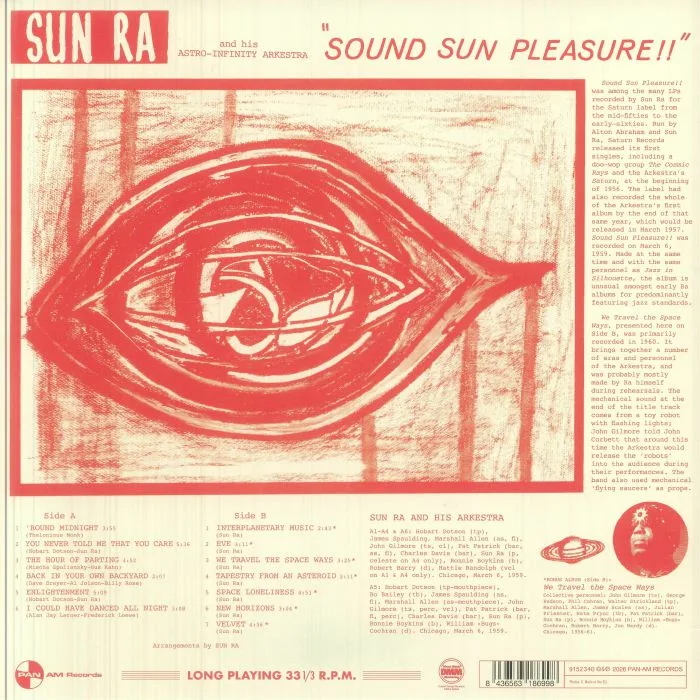 Back cover — SUN RA — Sound Sun Pleasure!!
