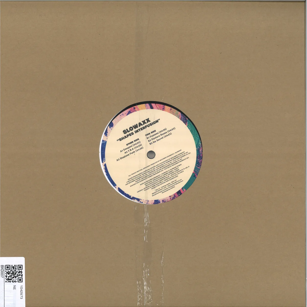 Back cover — Slowaxx — Shapes Interfusion LP