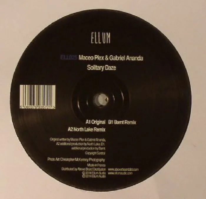 Back cover — MACEO PLEX / GABRIEL ANANDA — Solitary Daze