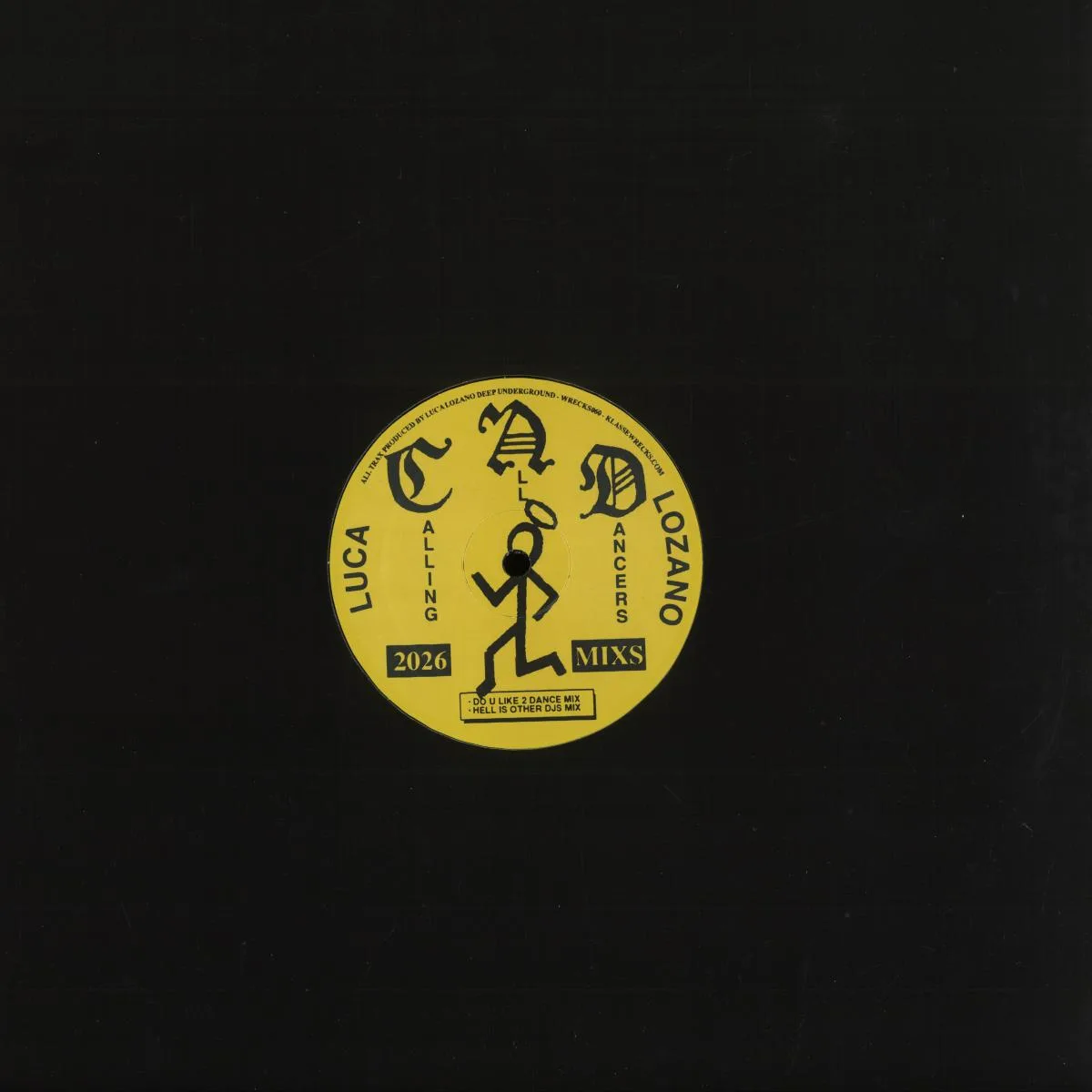 Back cover — Luca Lozano — 'Calling All Dancers Remixes' EP