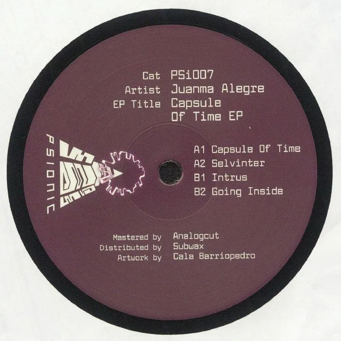 Back cover — Juanma ALEGRE — Capsule Of Time EP
