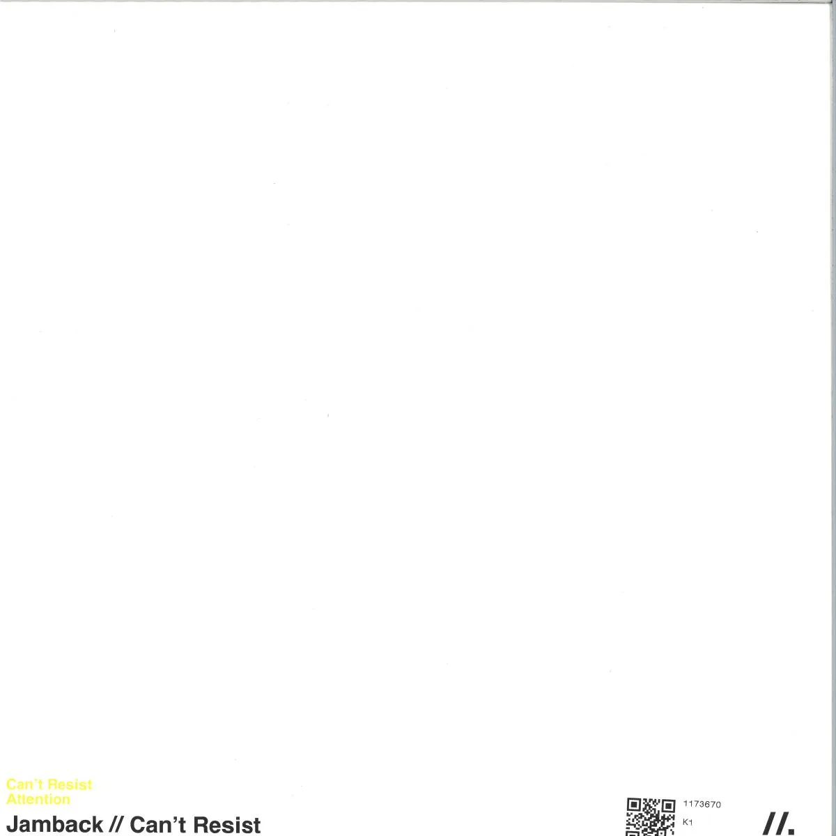 Back cover — Jamback — Can't Resist