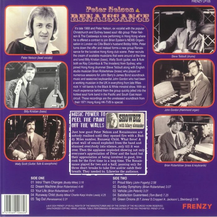 Back cover — Peter NELSON & RENAISSANCE — Peter Nelson & Renaissance