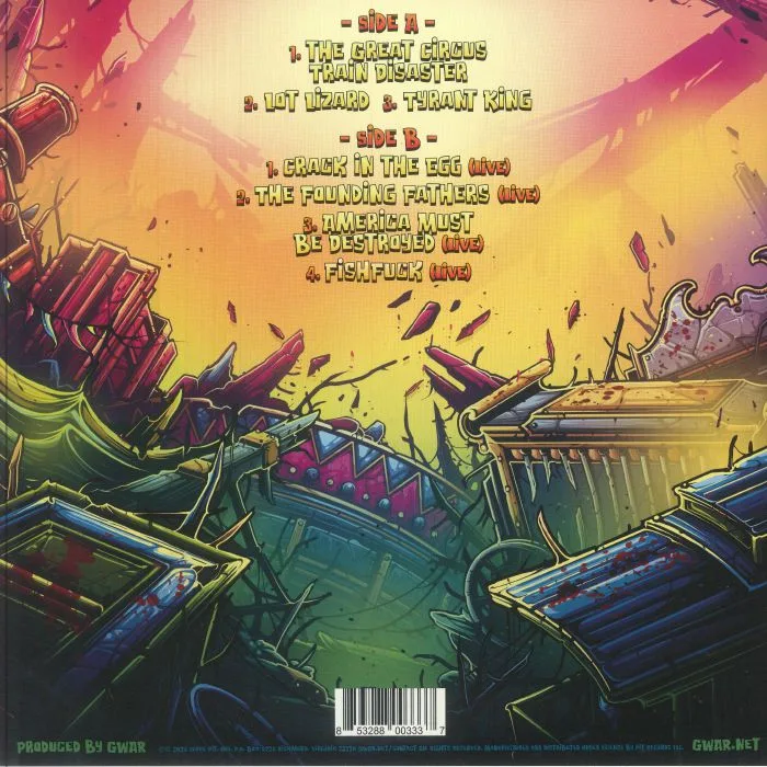 Back cover — GWAR — The Return Of Gor Gor