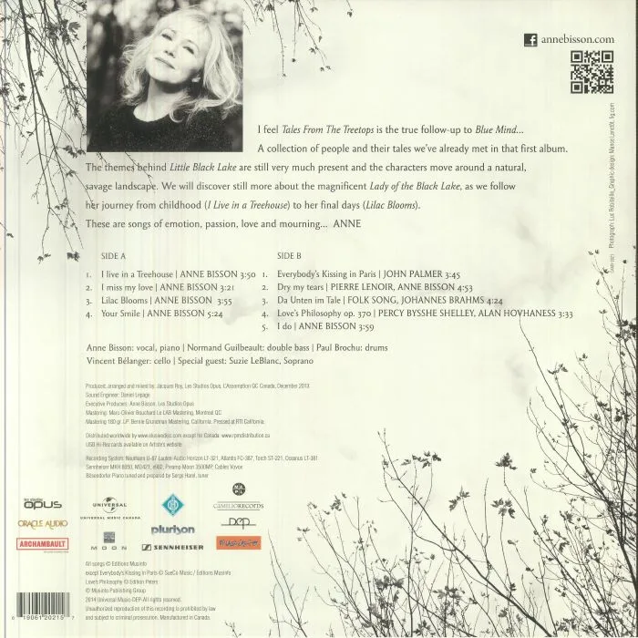 Back cover — Anne BISSON — Tales From The Treetops