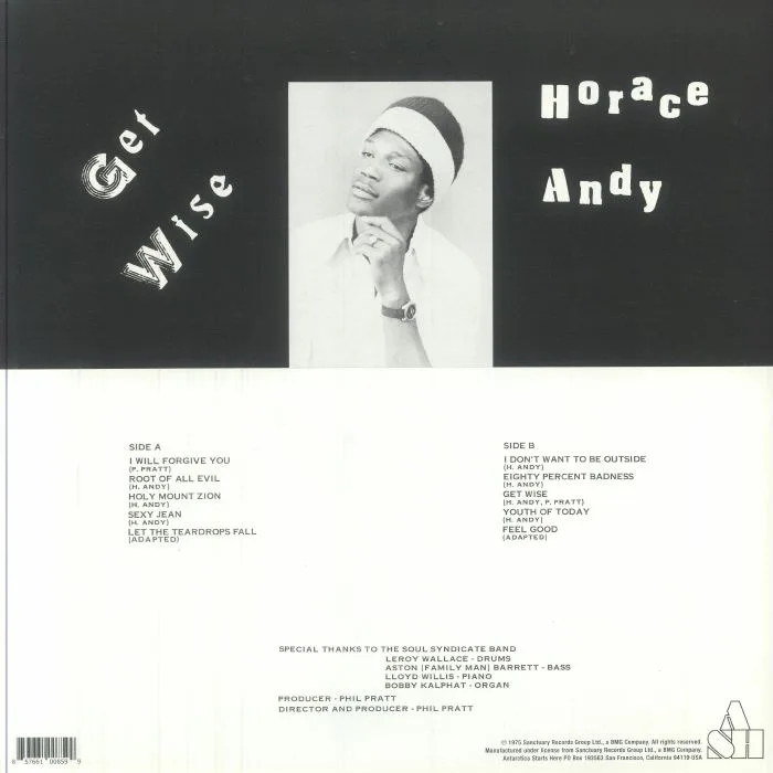 Обратная сторона обложки — Horace ANDY — Get Wise