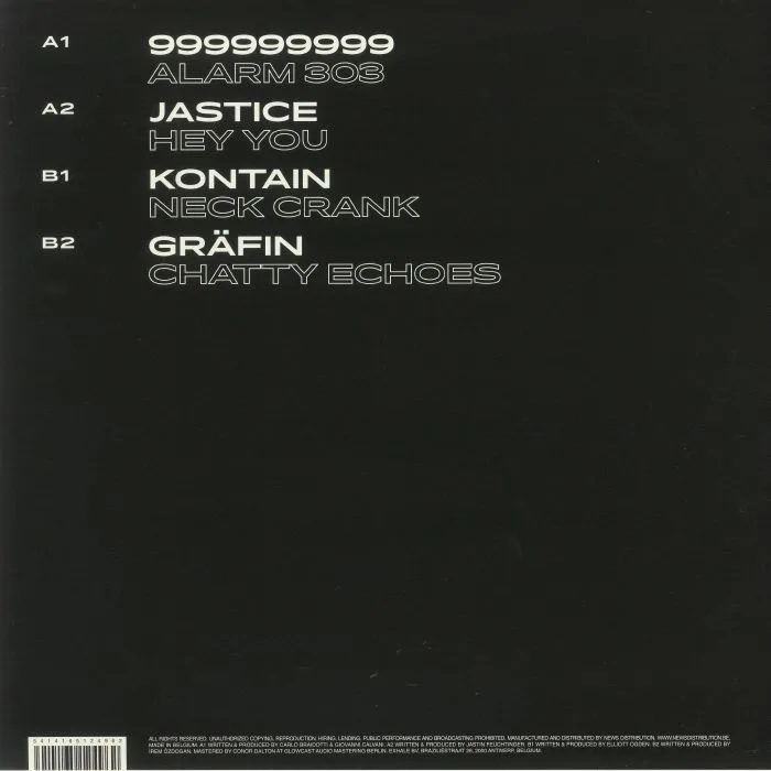 Back cover — 999999999 / JASTICE / KONTAIN / GRAFIN — Exhale Va002 Part 1