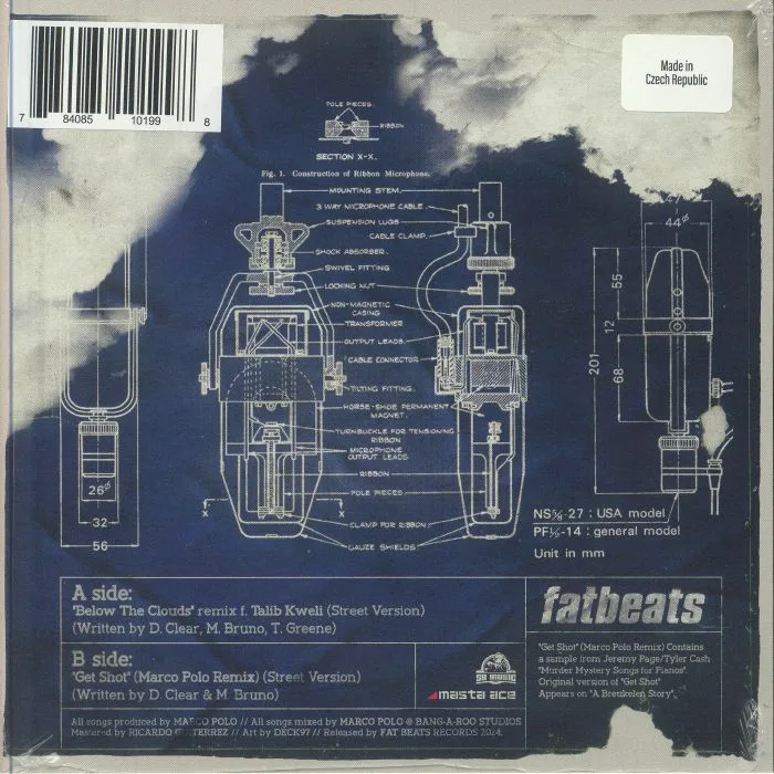 Back cover — MASTA ACE / MARCO POLO — Below The Clouds (remix)