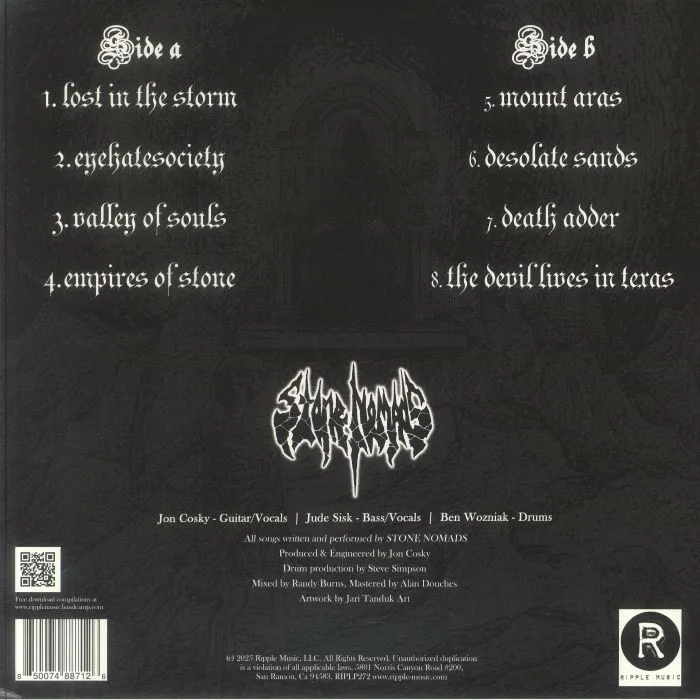 Back cover — STONE NOMADS — Empires Of Stone