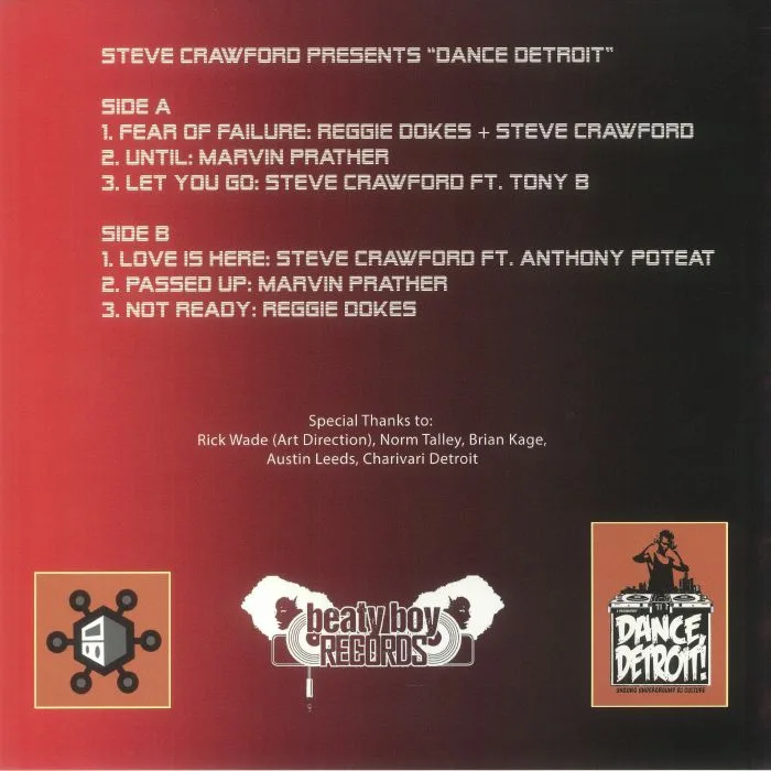 Обратная сторона обложки — Steve CRAWFORD / REGGIE DOKES / MARVIN PRATHER — Dance Detroit