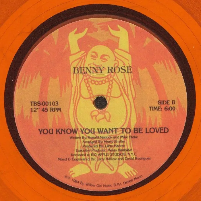 Обратная сторона обложки — Benny ROSE — It's Only You (reissue)