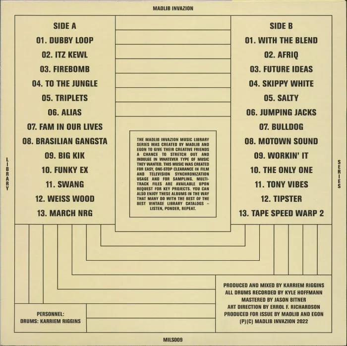 Back cover — Karriem RIGGINS — To The Jungle