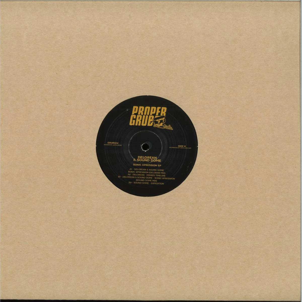 Back cover — Delorean & Sound Dome — Sonic Xpression EP