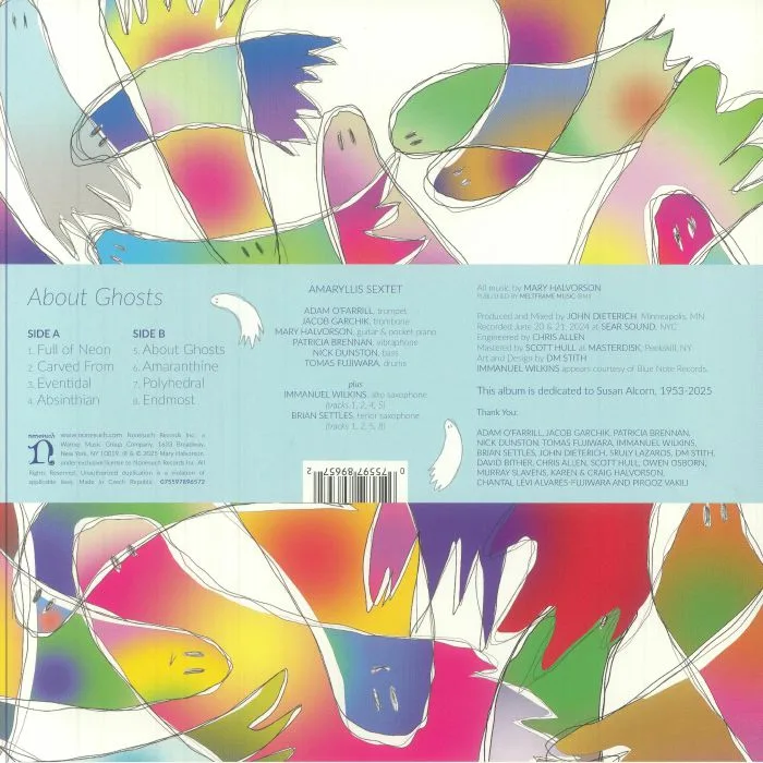 Back cover — Mary HALVORSON — About Ghosts