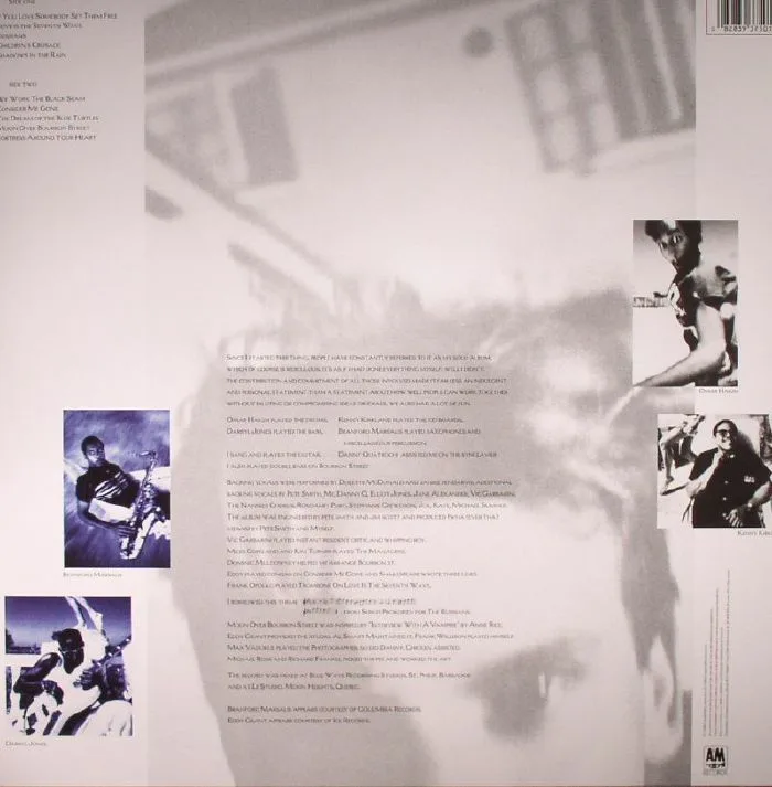 Обратная сторона обложки — STING — The Dream Of The Blue Turtles (reissue)