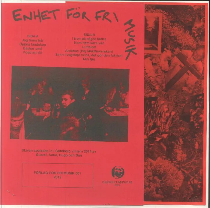 Back cover — ENHET FOR FRI MUSIK — Lat Oss Vada Genom All Angslan Tillsammans