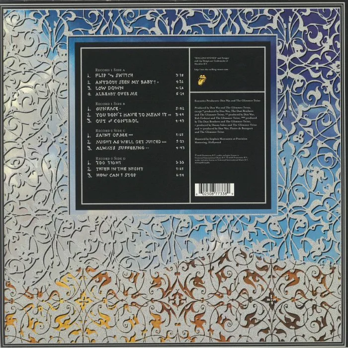 Обратная сторона обложки — The ROLLING STONES — Bridges To Babylon (half speed remastered)